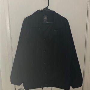 Authentic Starter Classic Black Coach Jacket